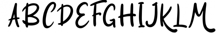 Moliantha - Script Calligraphy Font 1 Font UPPERCASE
