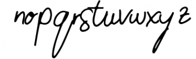 Molita Signature Script Font Font LOWERCASE