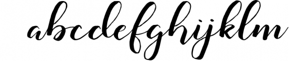 Monatia - Elegant Script Font LOWERCASE