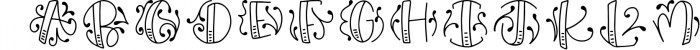 Monobam - Round Monogram Font Font UPPERCASE