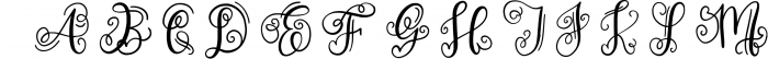 Monogram Hand Lettered Font Font UPPERCASE
