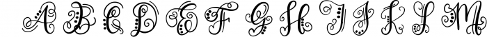 Monogram Hand Lettered Font Font LOWERCASE