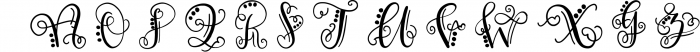 Monogram Hand Lettered Font Font LOWERCASE
