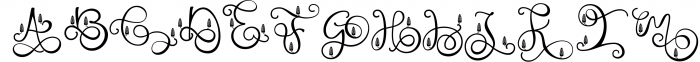 Monogram Handwriting font family 14 Font UPPERCASE