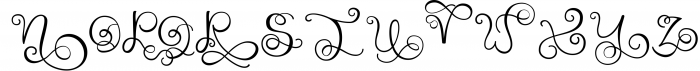 Monogram Handwriting font family 1 Font UPPERCASE