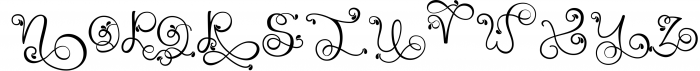 Monogram Handwriting font family 2 Font UPPERCASE