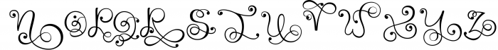Monogram Handwriting font family 3 Font UPPERCASE