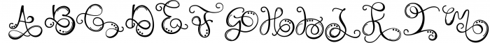 Monogram Handwriting font family 6 Font UPPERCASE