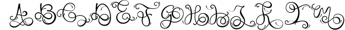 Monogram Handwriting font family 8 Font UPPERCASE