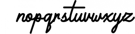 Monoline Script Font - Brooklyn Makayla Font LOWERCASE