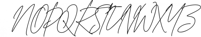 Monstera Signature Monoline Font UPPERCASE