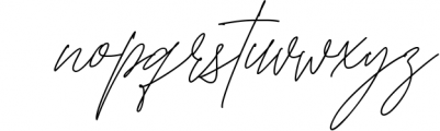 Monstera Signature Monoline Font LOWERCASE