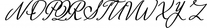 Montapallier script 2 style Font UPPERCASE