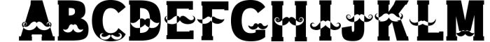 Moustache Font Font UPPERCASE