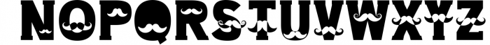 Moustache Font Font LOWERCASE