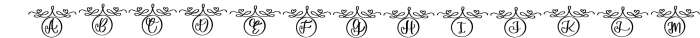 monogram decorative Font LOWERCASE