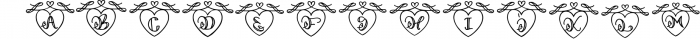 monogram love Font UPPERCASE