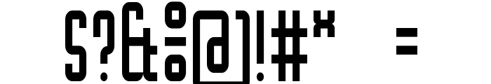 Mocha Condensed Regular Font OTHER CHARS