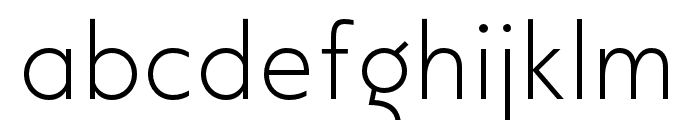 ModecoTrial-ExtraLight Font LOWERCASE
