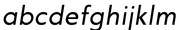 ModecoTrial-RegularOblique Font LOWERCASE