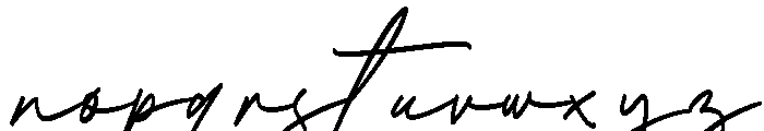 ModelistaSignature Font LOWERCASE