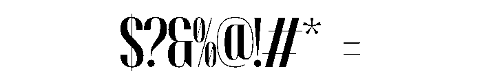 Moderica Font OTHER CHARS