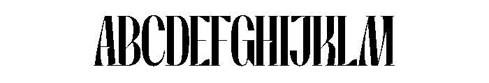 Moderica Font UPPERCASE