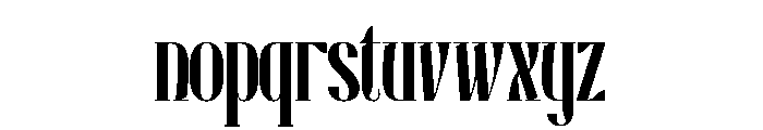 Moderica Font LOWERCASE