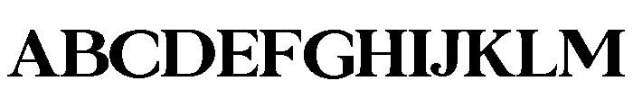 Modern Abstract Serif Font UPPERCASE