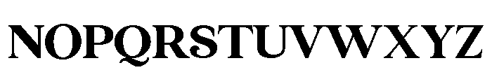 Modern Abstract Serif Font UPPERCASE