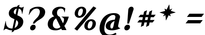 Modern Antiqua Bold Oblique Font OTHER CHARS