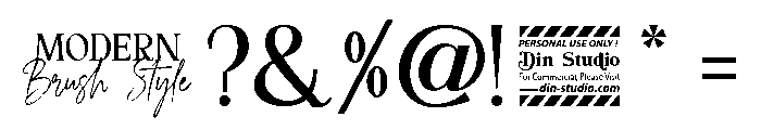 Modern Brush Style Serif Serif Font OTHER CHARS