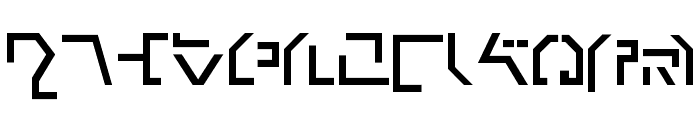Modern Cybertronic Font UPPERCASE