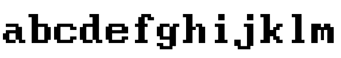 Modern DOS 8x14 Font LOWERCASE
