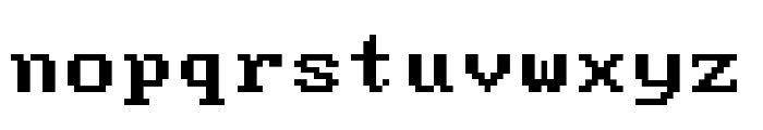 Modern DOS 9x14 Font LOWERCASE