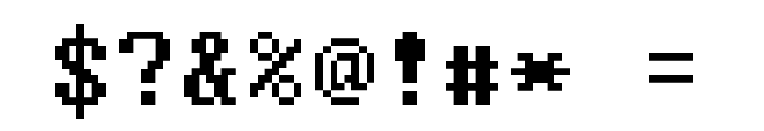 Modern DOS 9x16 Font OTHER CHARS