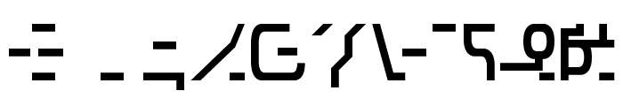 Modern Destronic Font OTHER CHARS