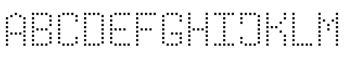 Modern Dot Digital-7 Font UPPERCASE