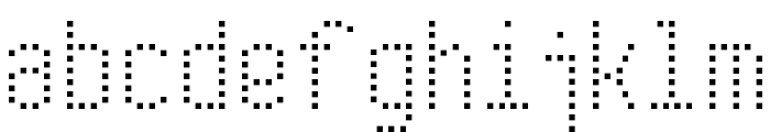 Modern Dot Digital-7 Font LOWERCASE