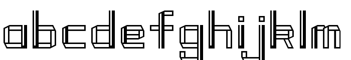 Modern Fold Regular Font LOWERCASE