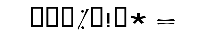 Modern II Font OTHER CHARS
