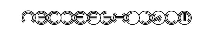 Modern Ringflash Font UPPERCASE