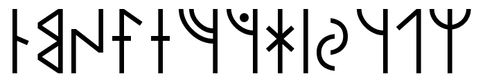Modern Runic Font UPPERCASE