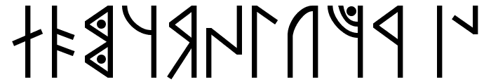 Modern Runic Font UPPERCASE