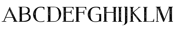 Modern Serif Eroded Font UPPERCASE