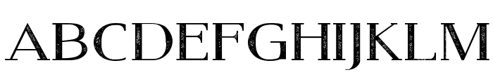 Modern Serif Eroded Font LOWERCASE