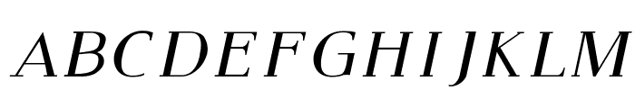 Modern Serif Italic Font UPPERCASE