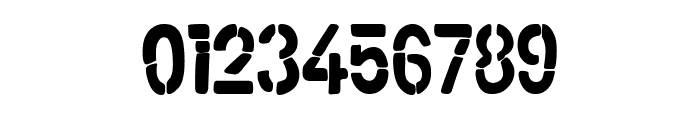Modern Stencil Font OTHER CHARS