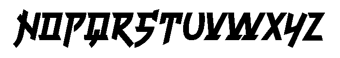 Modern Tokyo Regular Font UPPERCASE