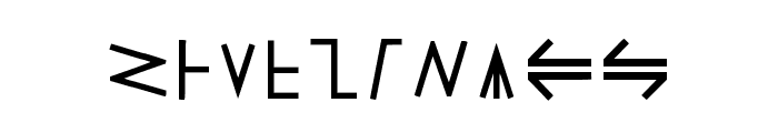 Modern Wakandan Regular Font OTHER CHARS